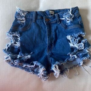 Aphrodite Distressed Shorts-